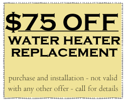 water heater replacement offer from Littleton plumbers